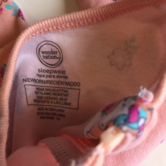 Newborn Baby Girl Footies Sleepers 3 pack bundle lot - Picture 10 of 12